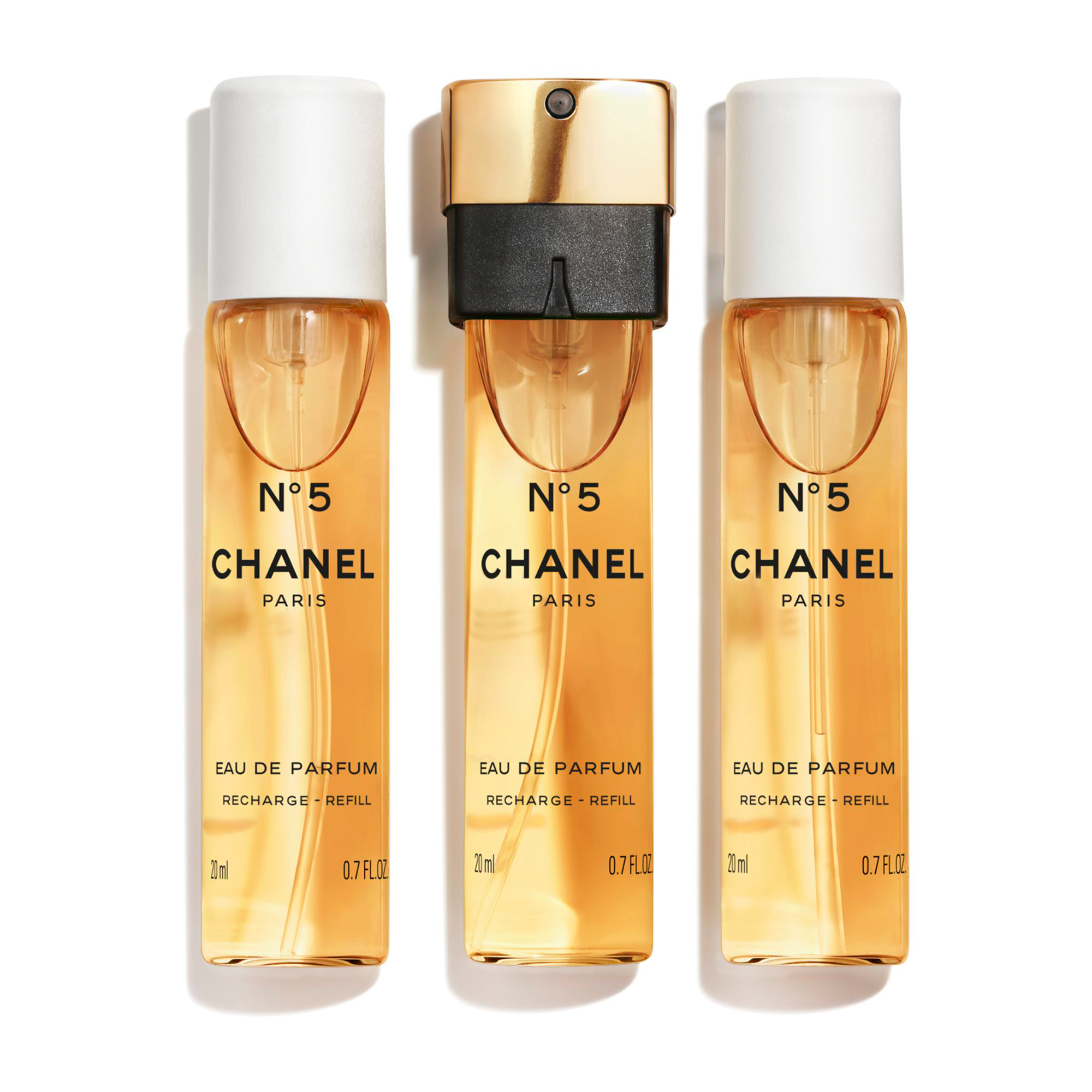 CHANEL N°5 EAU DE PARFUM TASCHENZERSTÄUBER 3x20 ML NACHFÜLLUNG