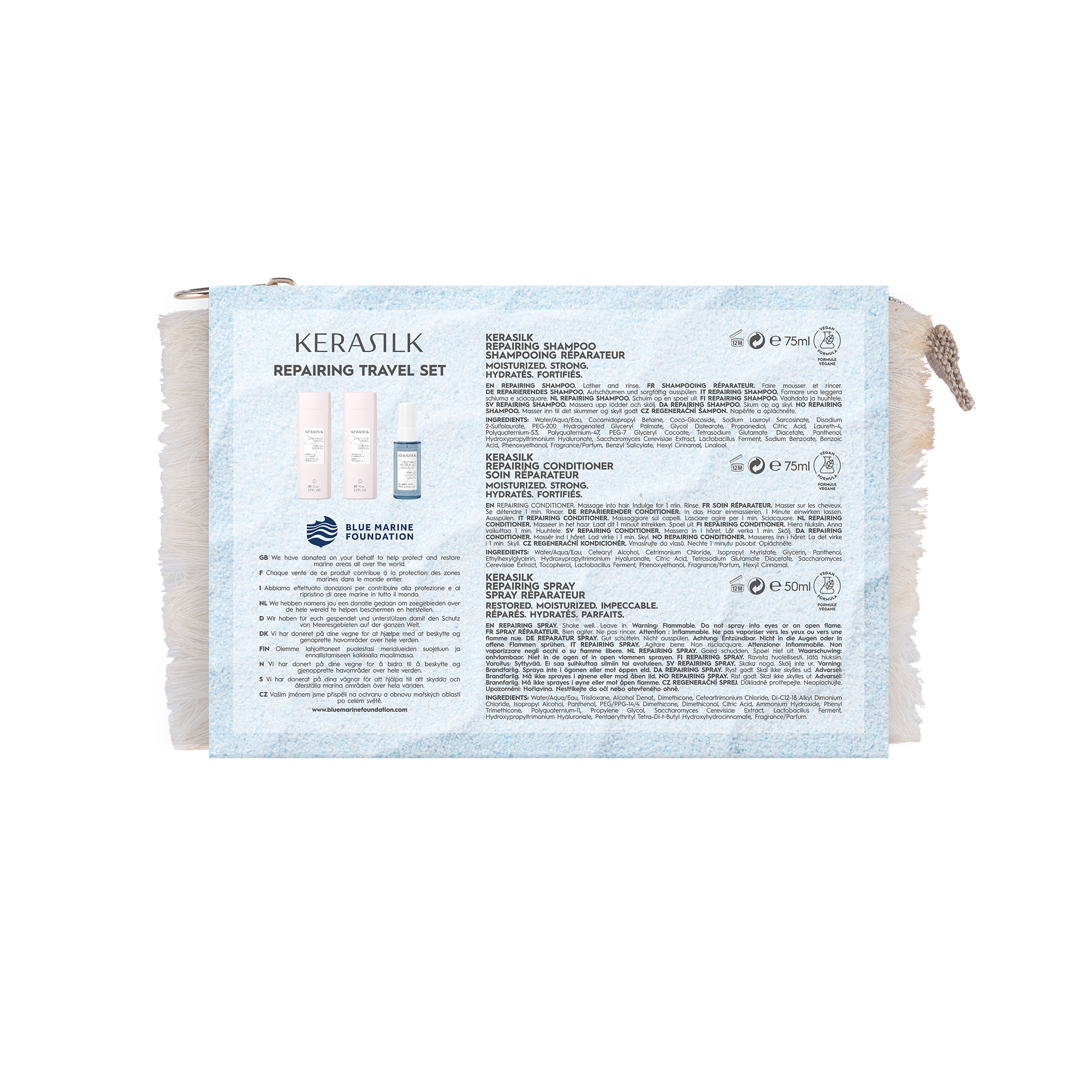 Kerasilk Essential Reparatur Reiseset für trockenes, geschädigtes Haar