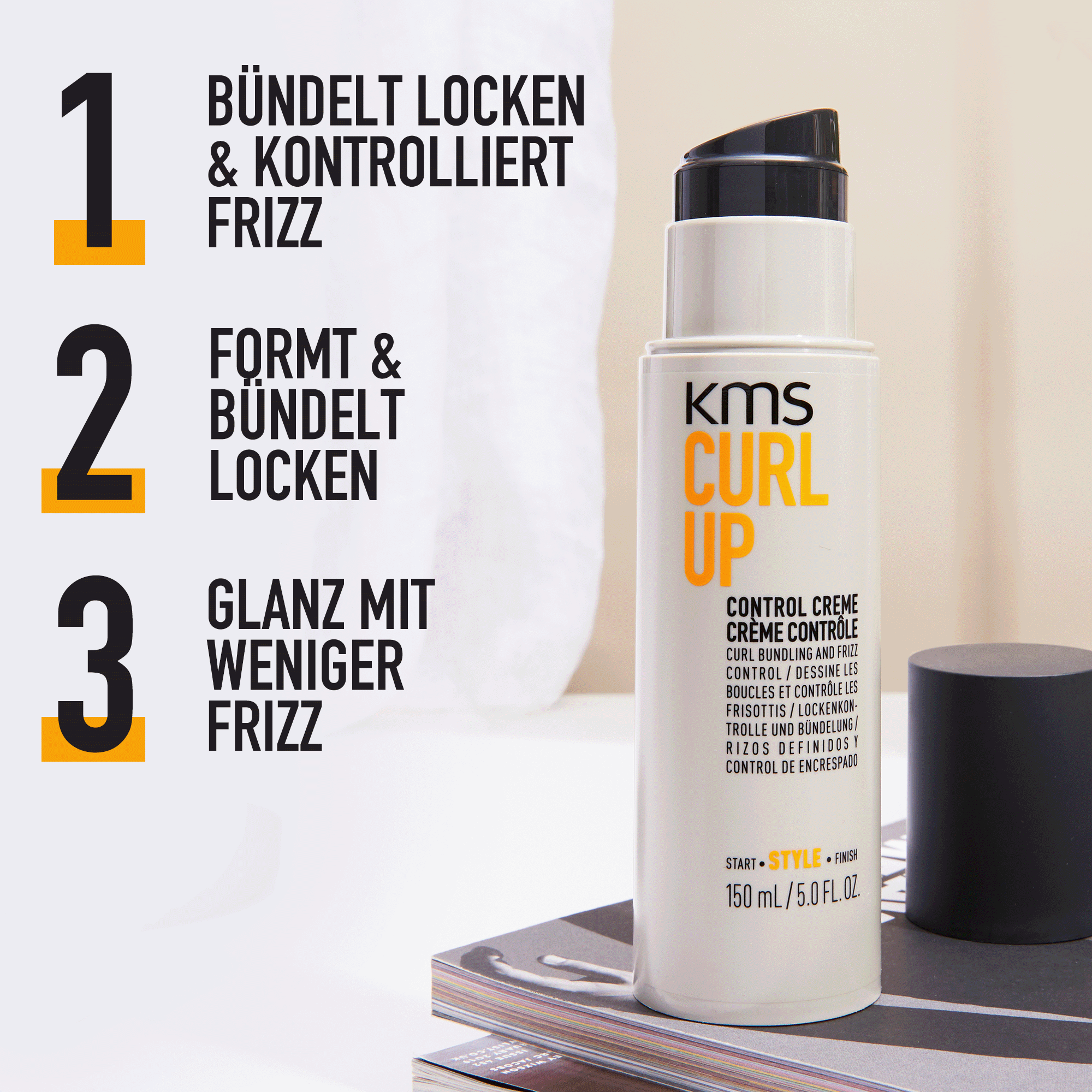 KMS CurlUp Control Creme