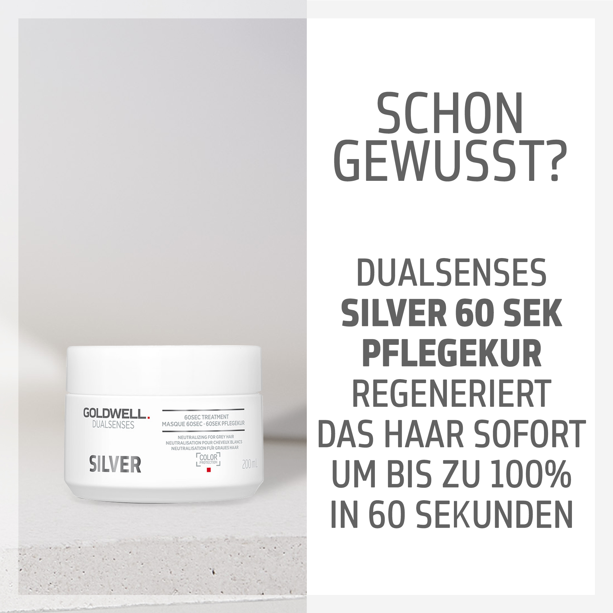 Goldwell Dualsenses Silver 60 Sekunden Treatment