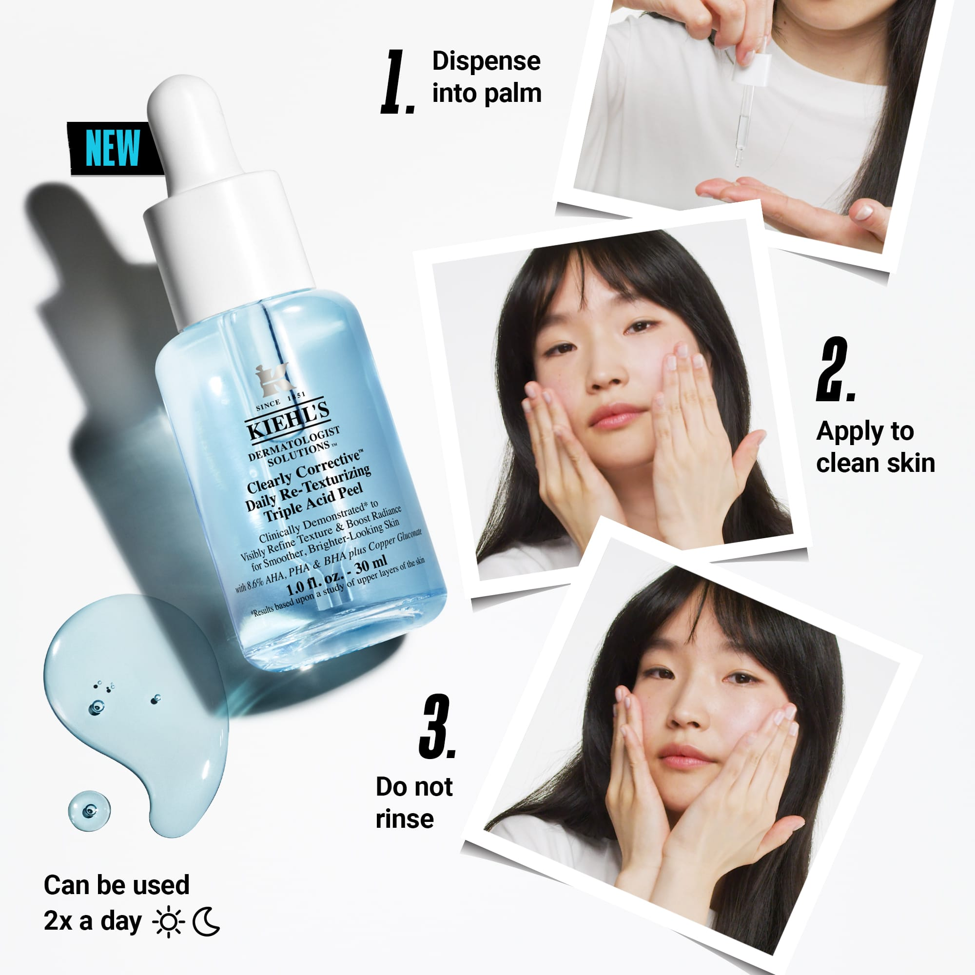 Kiehl's Dermatologist Solutions Clearly Corrective Daily Re-Texturizing Triple Acid Peel