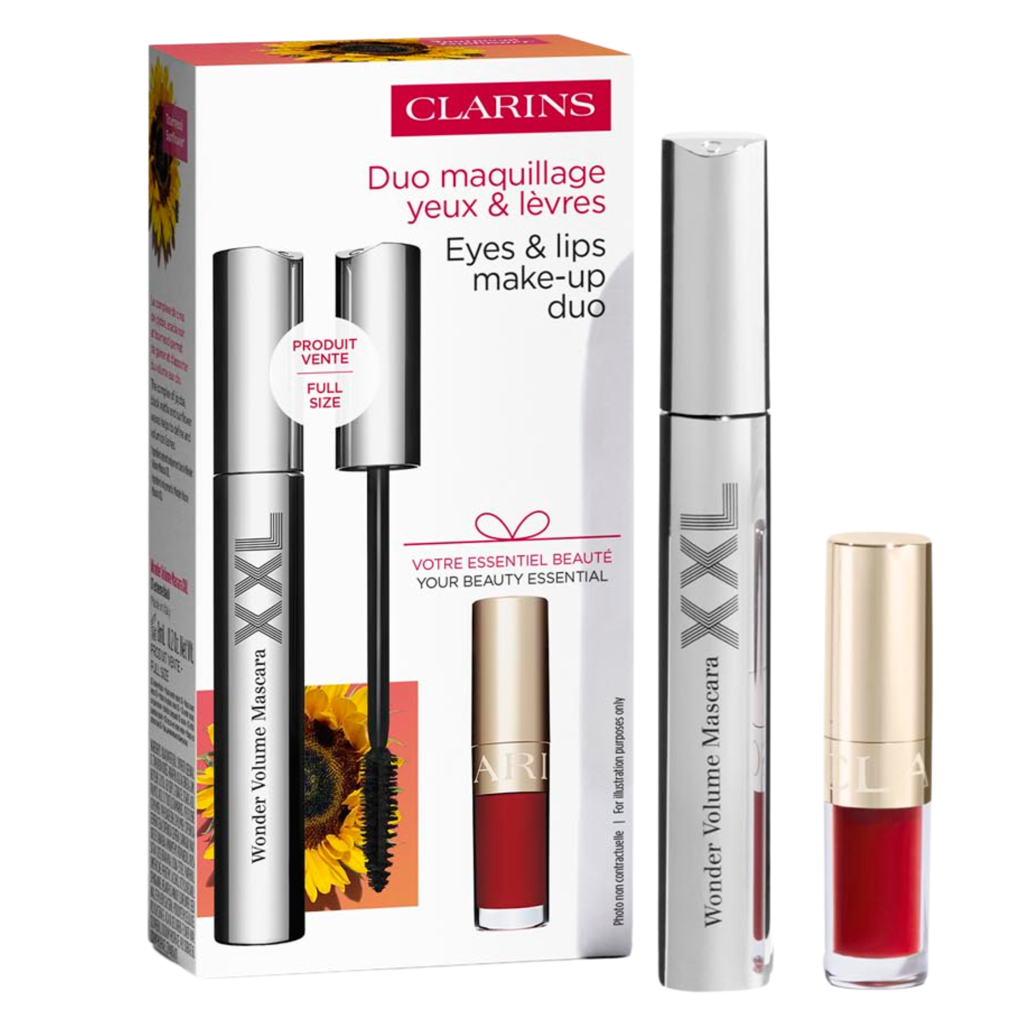 Clarins Wonder Volume Eyes & Lips Make-Up Duo Set