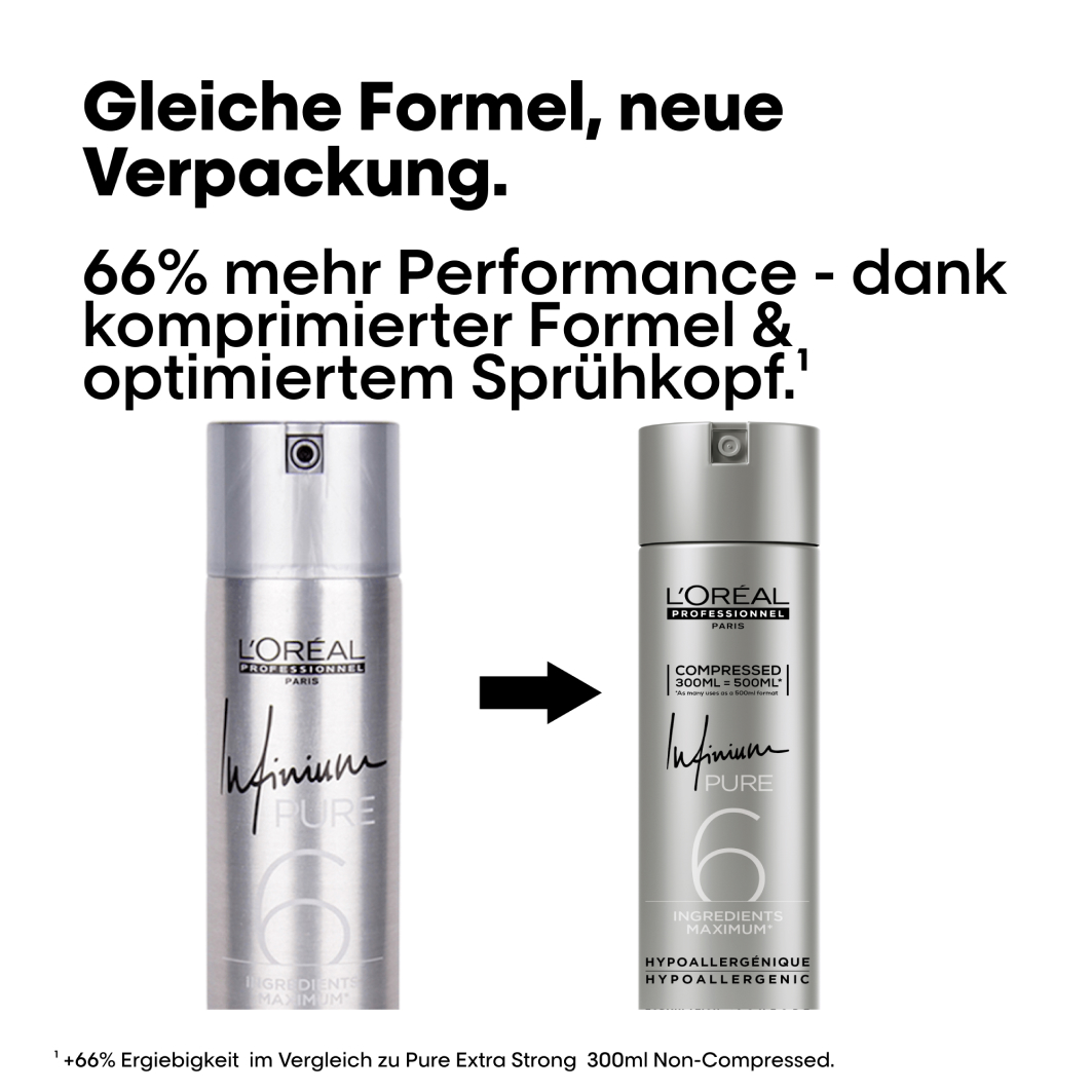 L'Oreal Professionnel Infinium Pure Extra Strong Compressed Hairspray