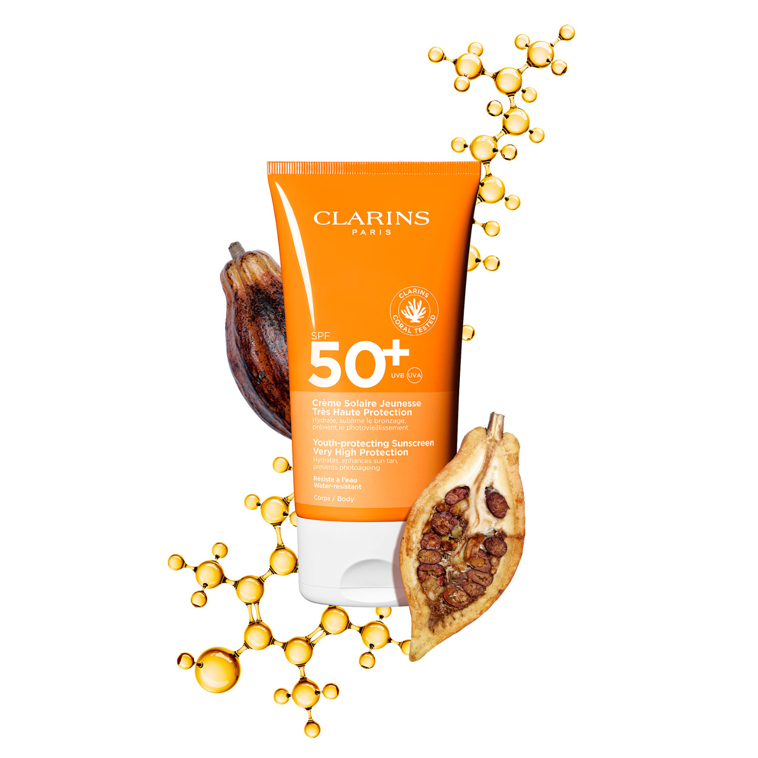 Clarins Sonnenschutz Youth-protecting Sunscreen Body SPF 50+