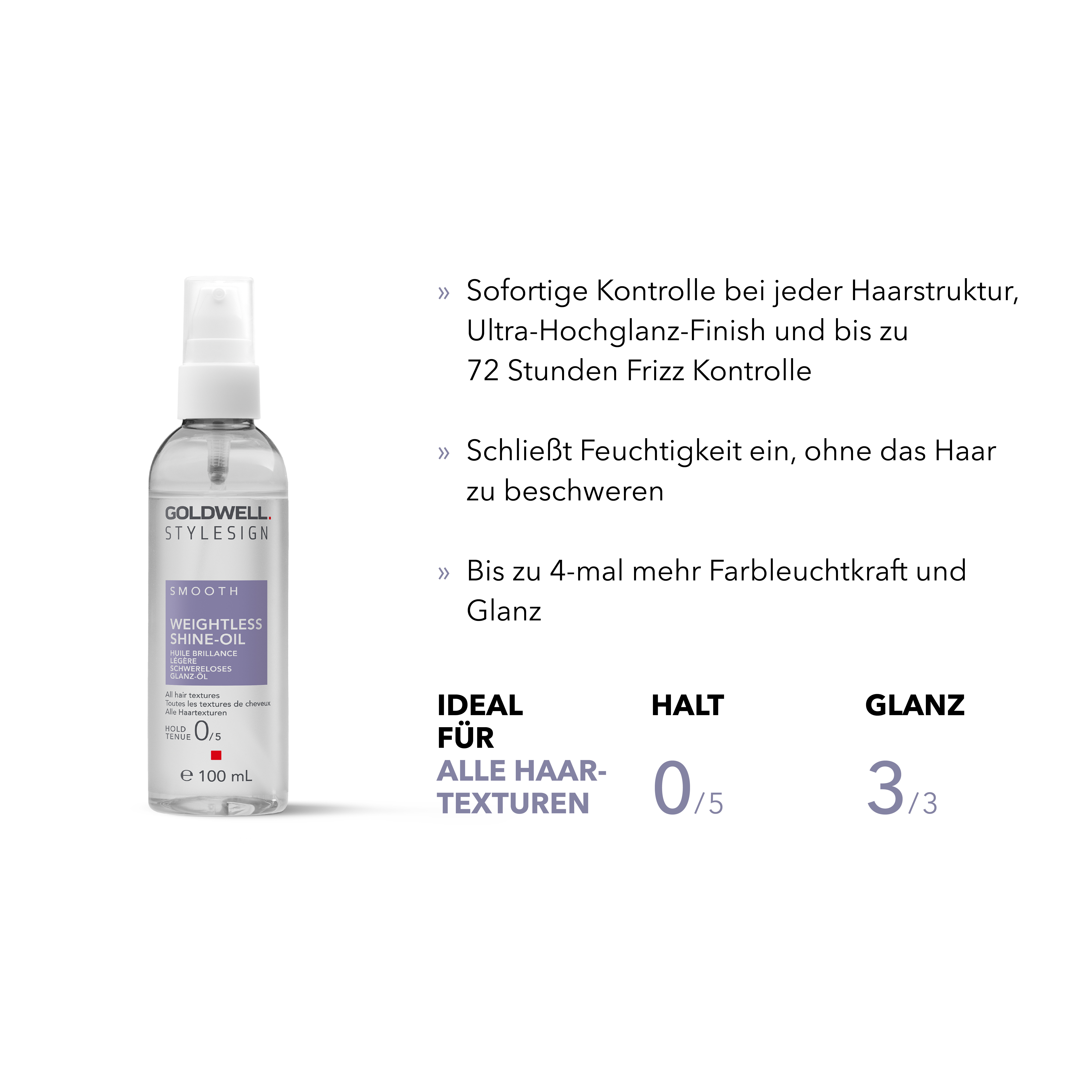 Goldwell StyleSign Smooth Schwereloses Glanz-Öl