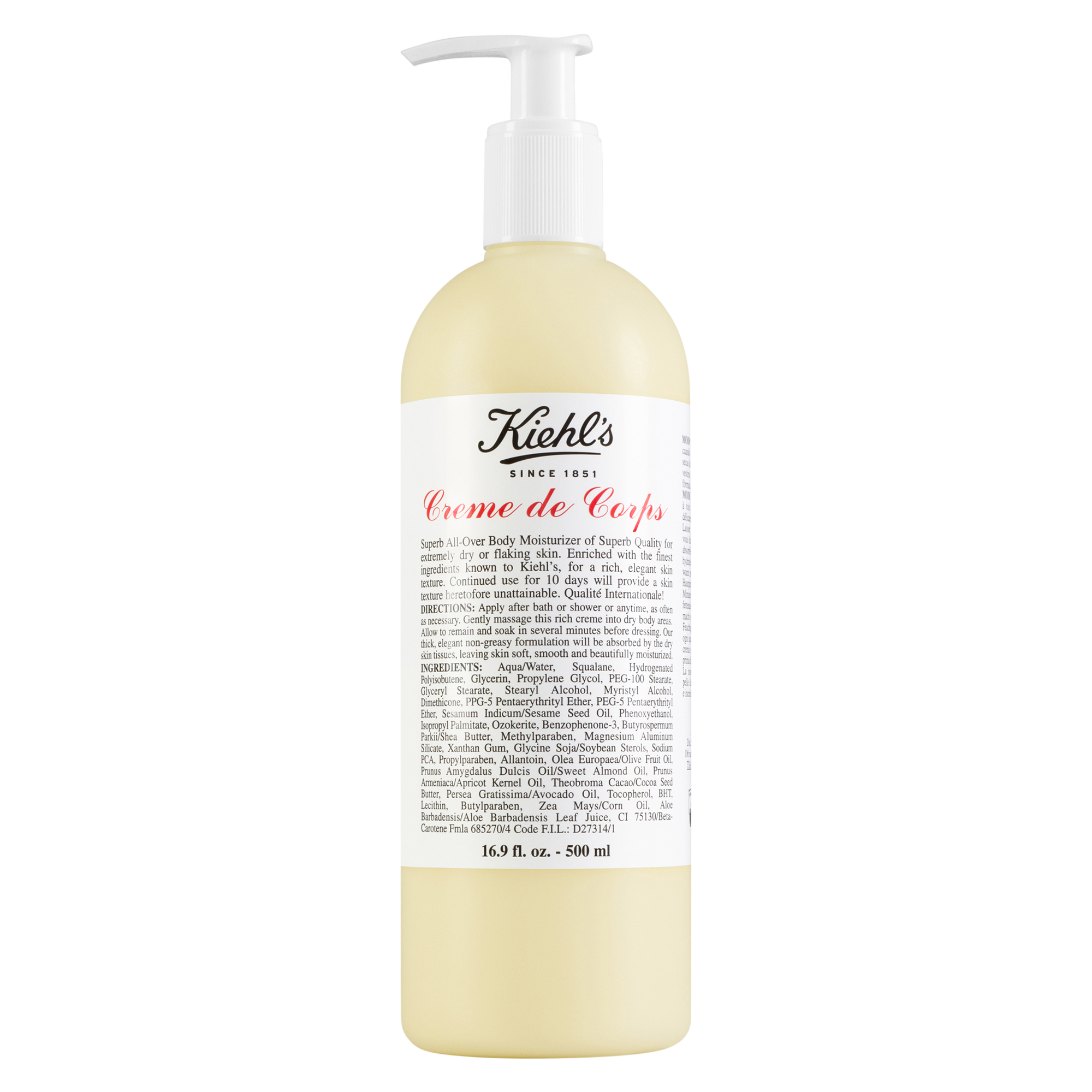 Kiehl's Creme de Corps Body Cream with Pump