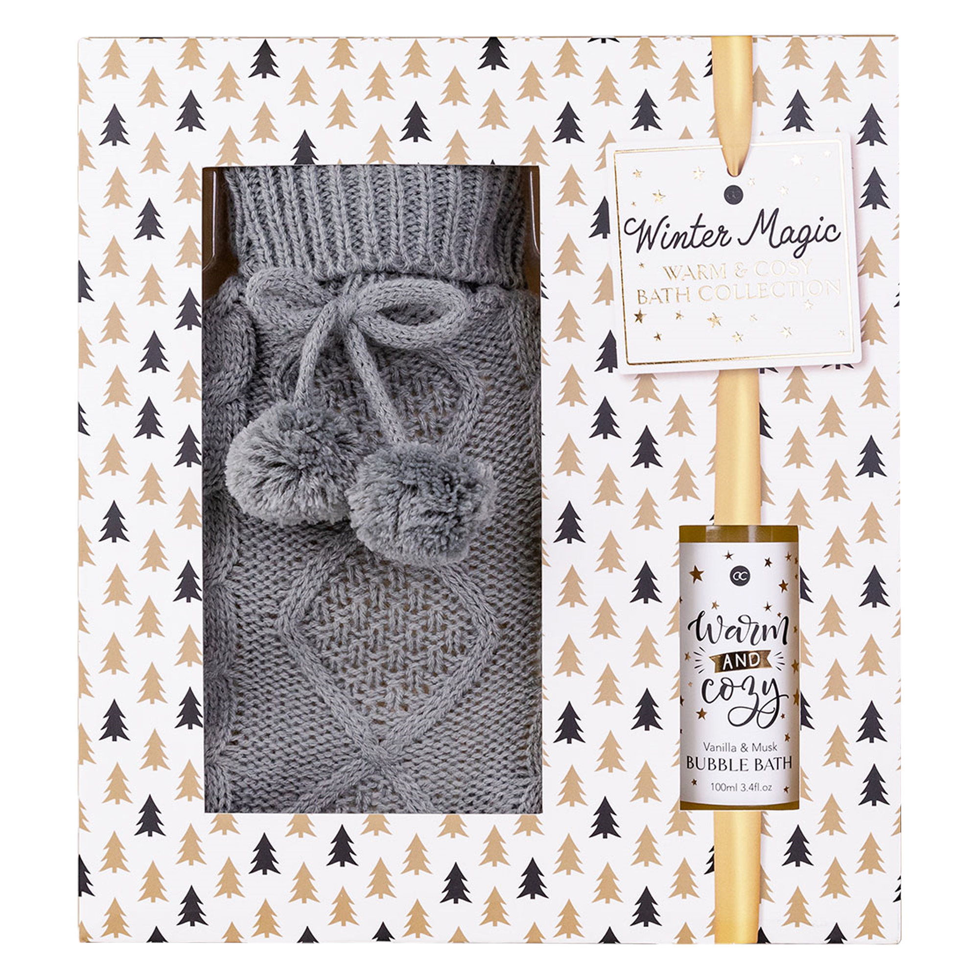 Accentra Winter Magic Bade-Set in Geschenkbox mit Wärmflasche