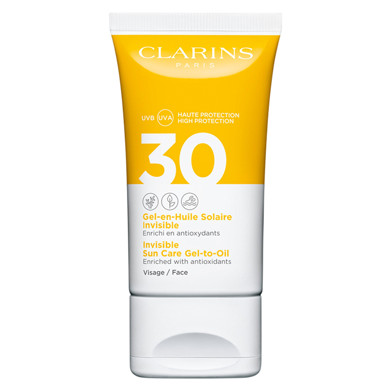 Clarins Öl-in-Gel UVA/UVB 30 Sonnenschutz für das Gesicht