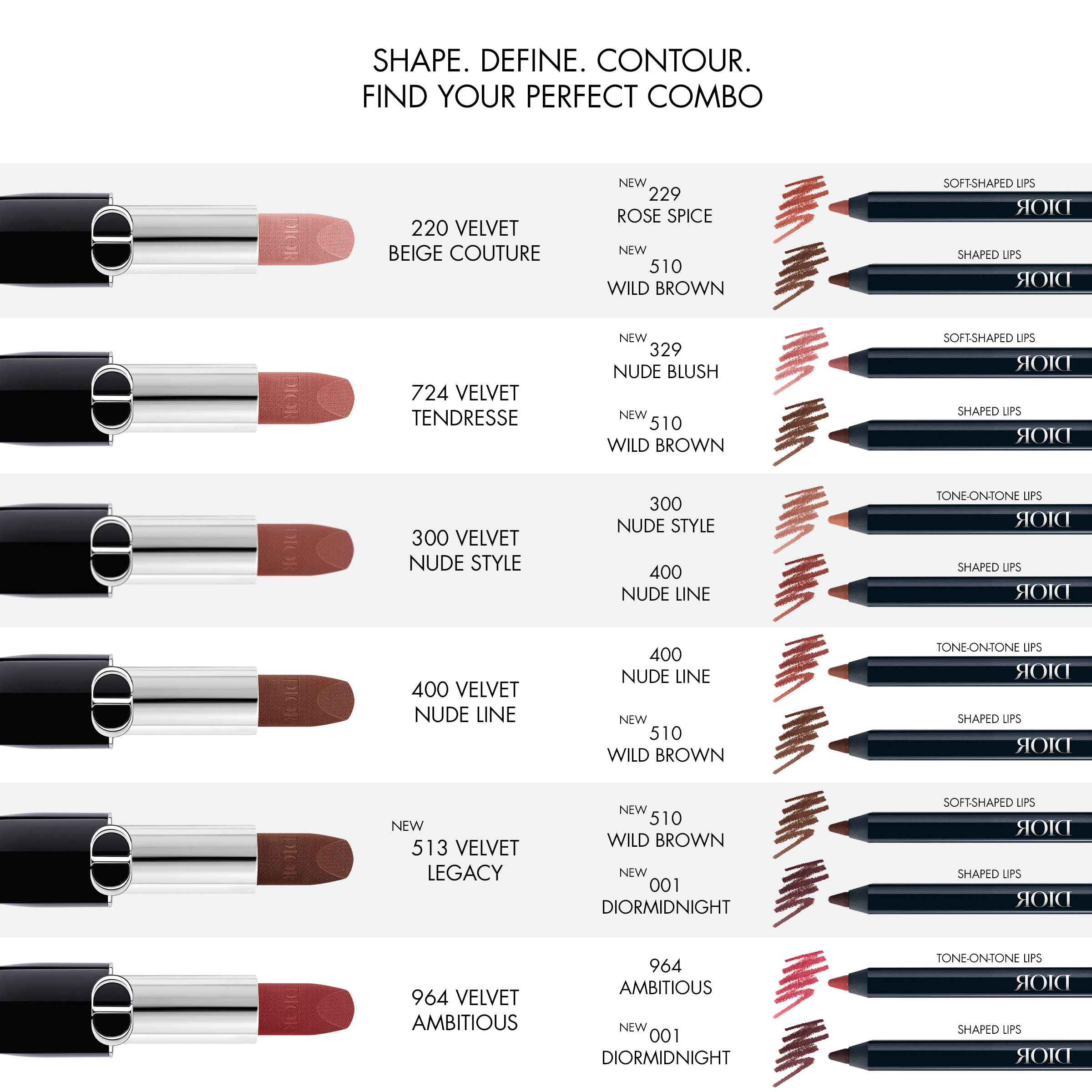 DIOR ROUGE DIOR CONTOUR Nicht abfärbender Lippenkonturenstift