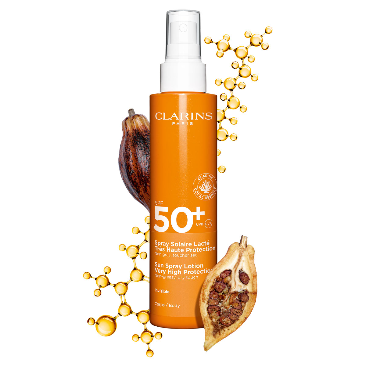 Clarins Sonnenschutz Spray Solaire Lacté Très Haute Protection SPF 50+