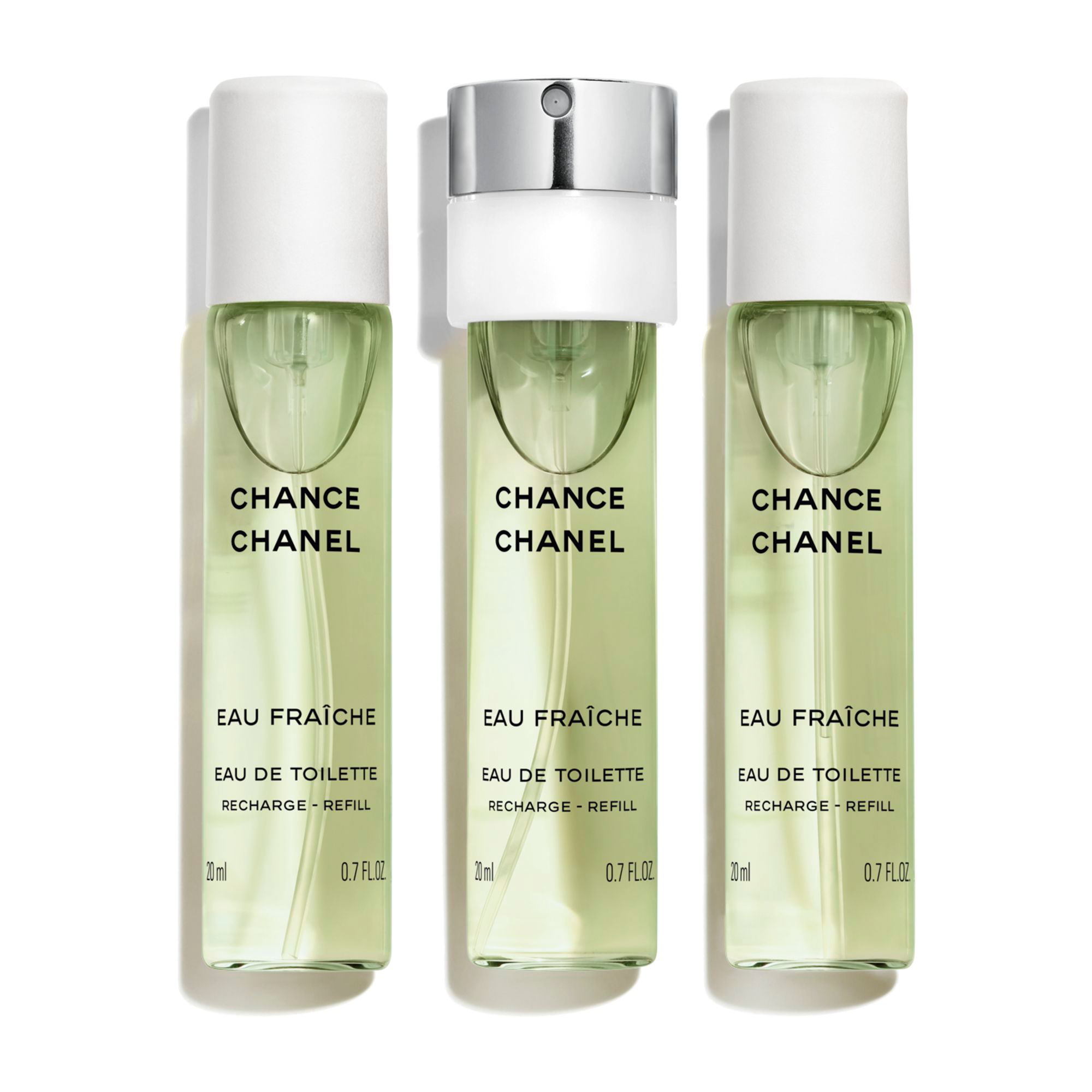 CHANEL CHANCE EAU FRAÎCHE EAU DE TOILETTE TWIST & SPRAY 3x20ml NACHFÜLLUNG