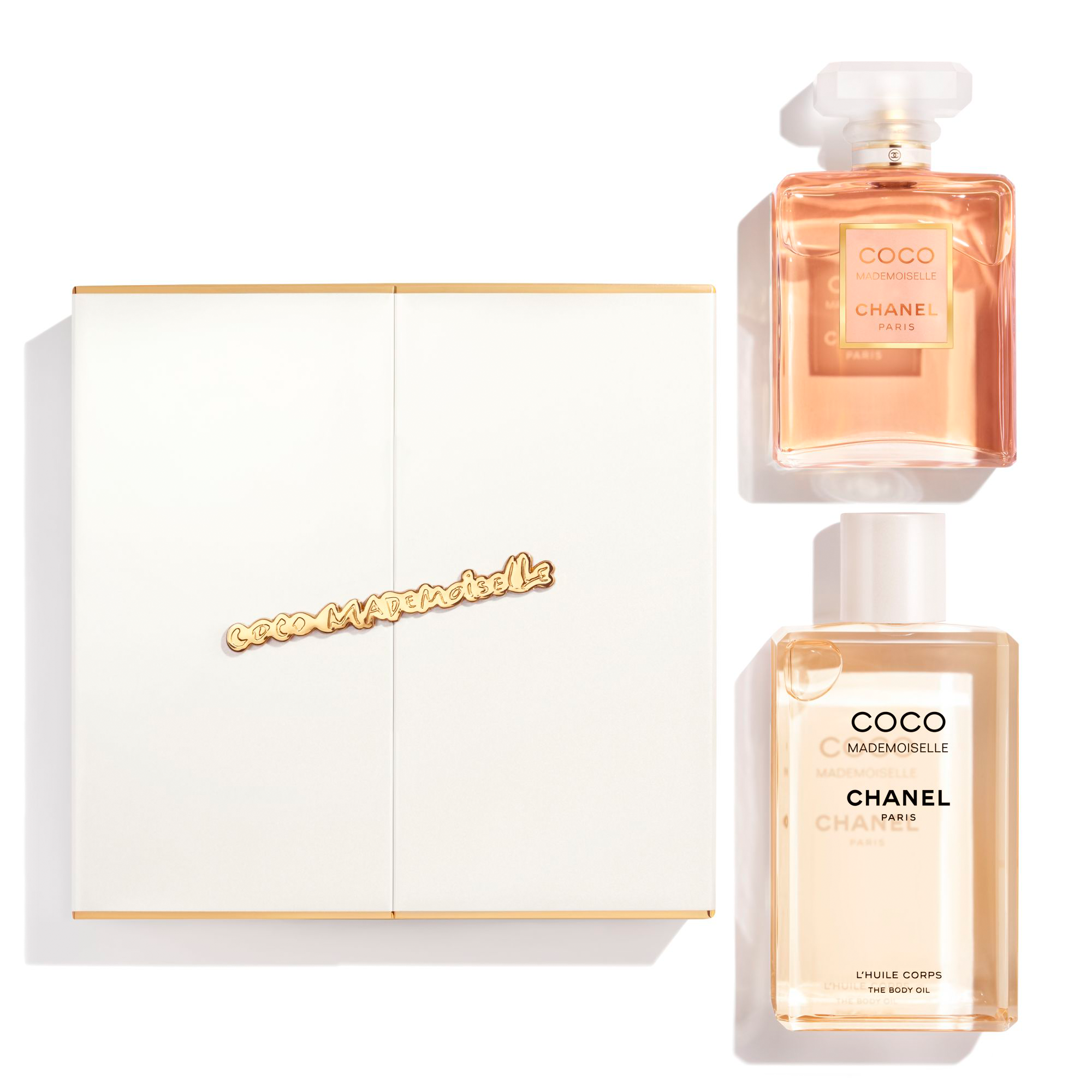 CHANEL COCO MADEMOISELLE SET LES ESSENTIELS MIT EAU DE PARFUM 100 ML & KÖRPERÖL 200 ML