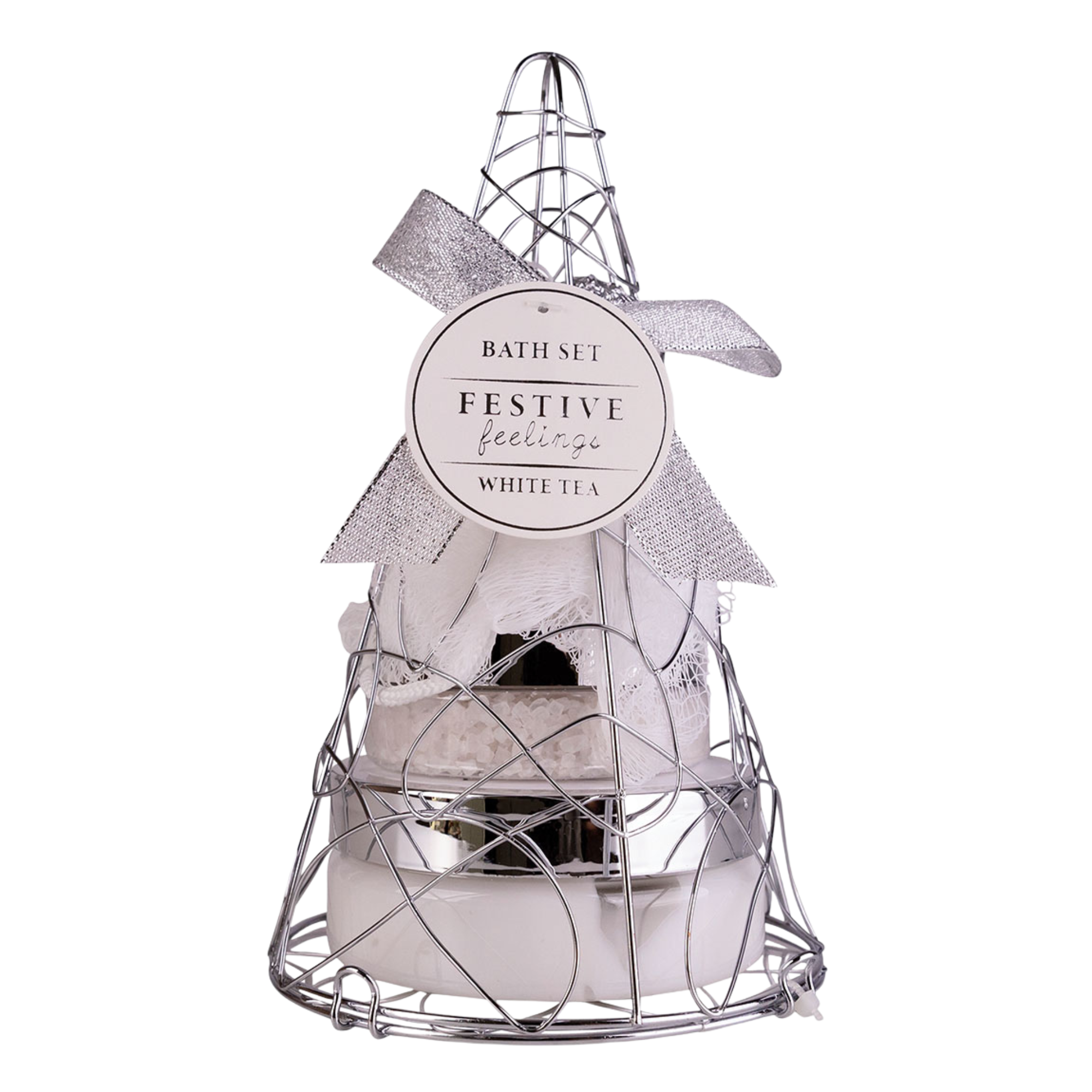 Accentra Festive Feelings Badeset in Drahtkorb