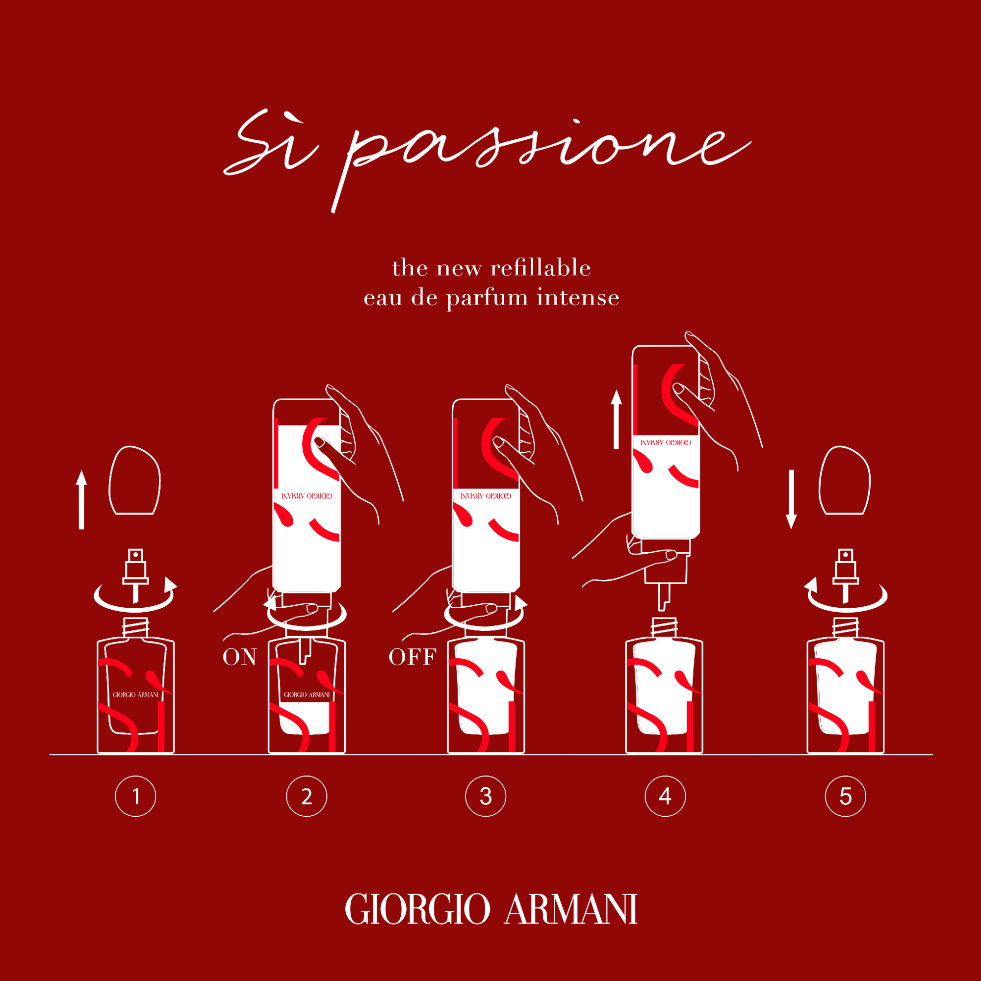 Armani Sì Passione Eau de Parfum (EdP) Intense - nachfüllbar
