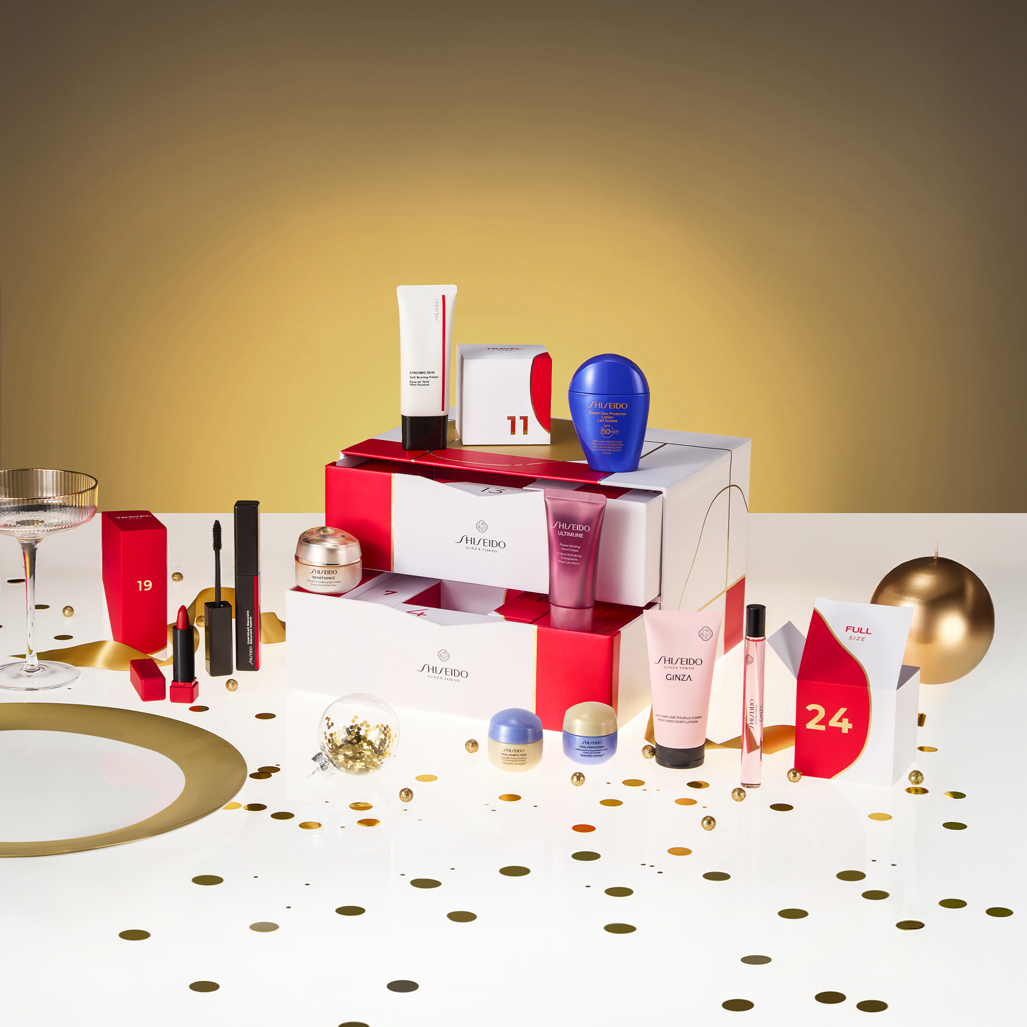 Shiseido Adventkalender mit 24 Überraschungen