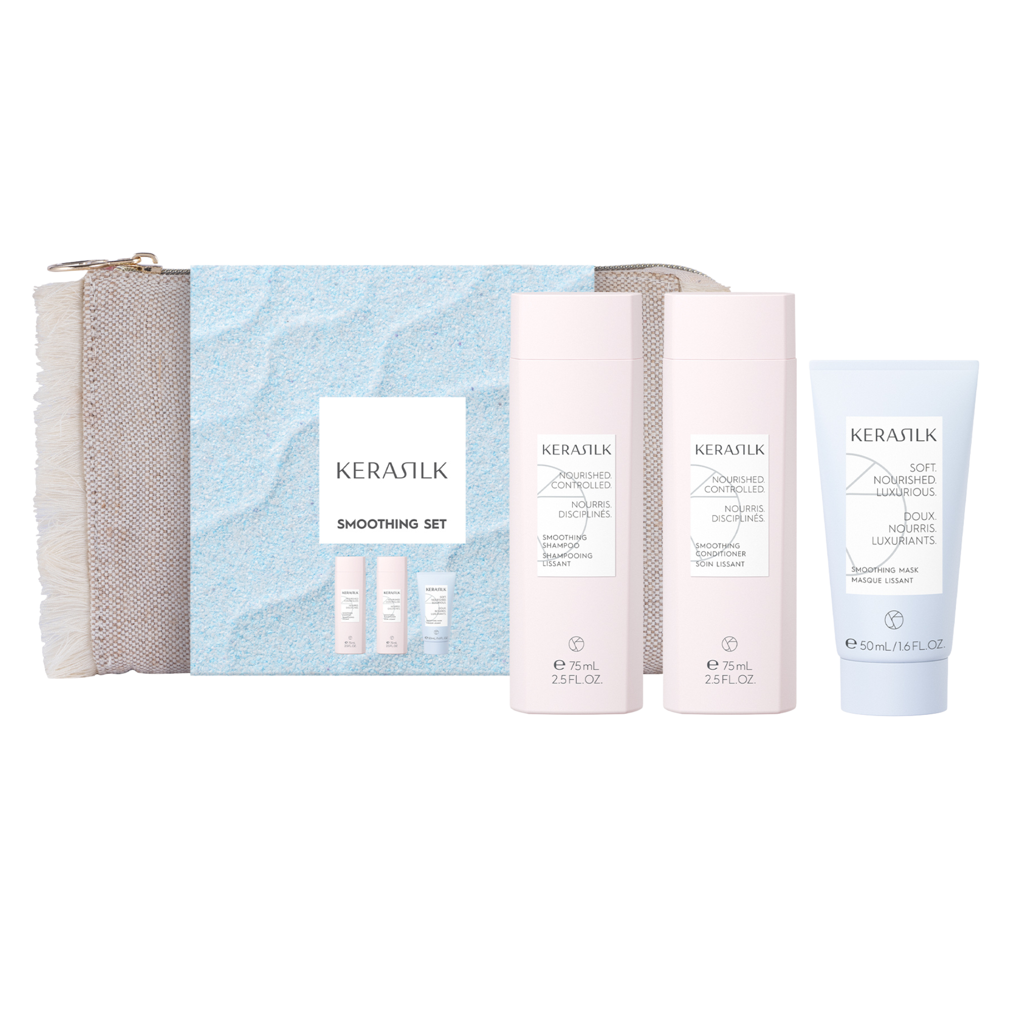 Kerasilk Specialist Smoothing Reiseset für trockenes, geschädigtes Haar