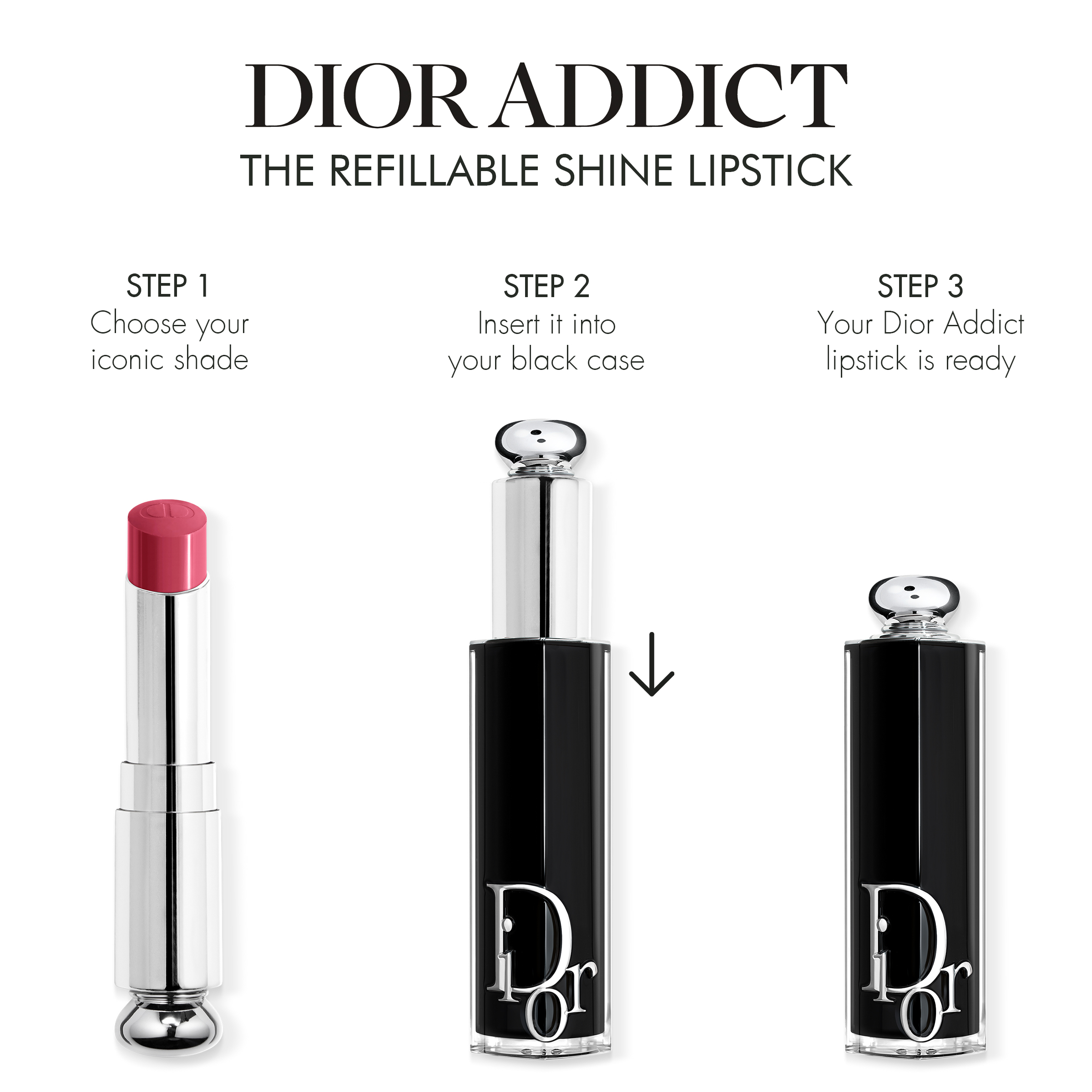 DIOR DIOR ADDICT Refill für den Lippenstift mit Glanz-Finish