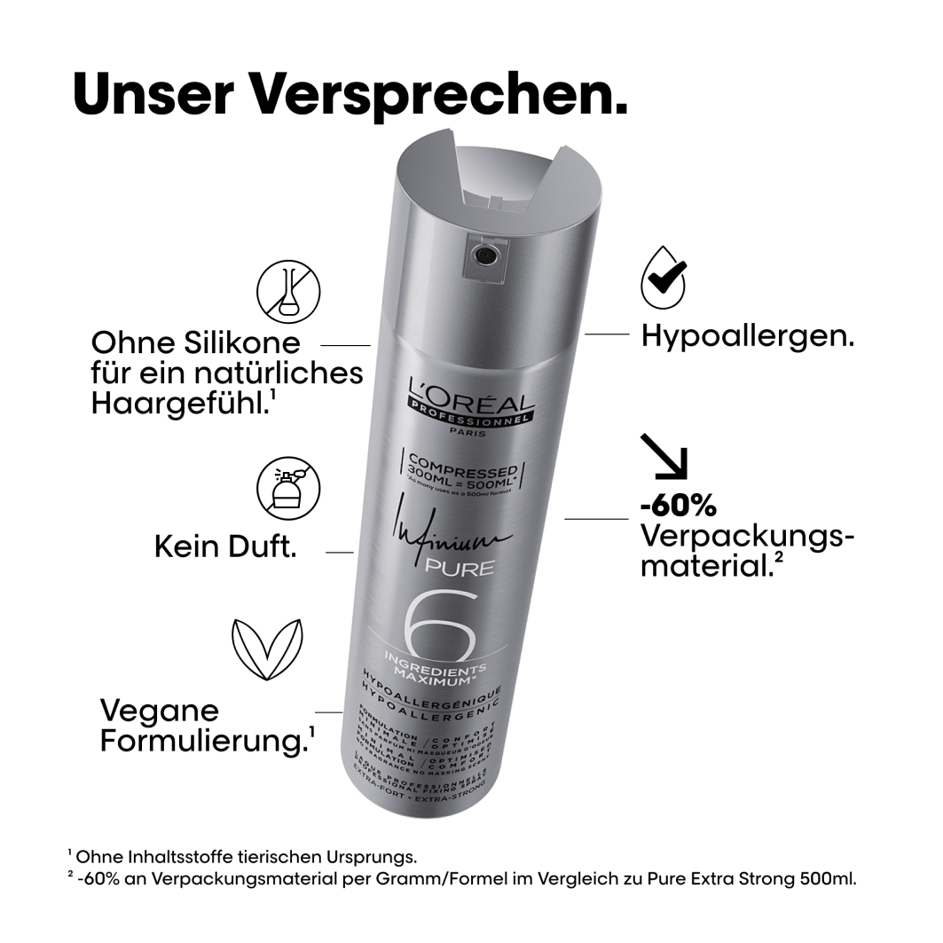 L'Oreal Professionnel Infinium Pure Soft Compressed Hairspray
