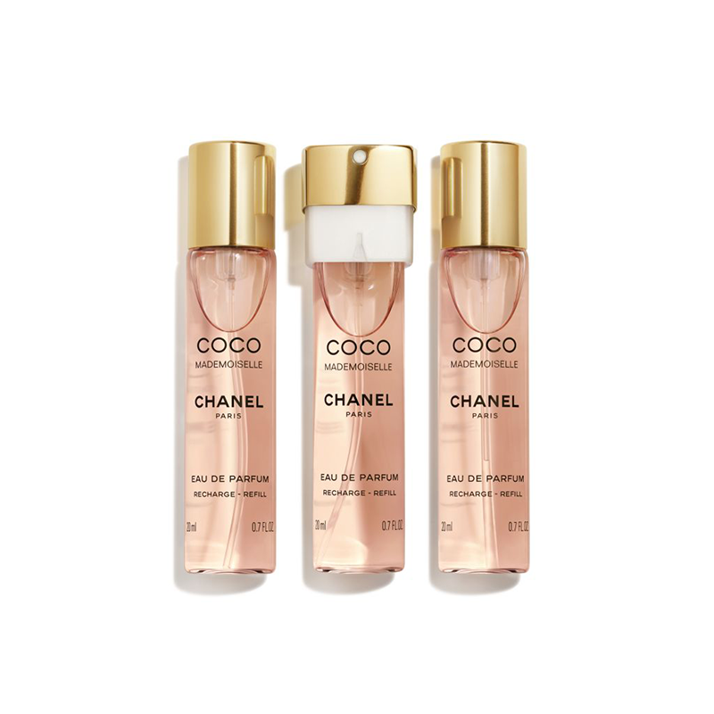 CHANEL COCO MADEMOISELLE EAU DE PARFUM TWIST & SPRAY 3x20ml NACHFÜLLUNG