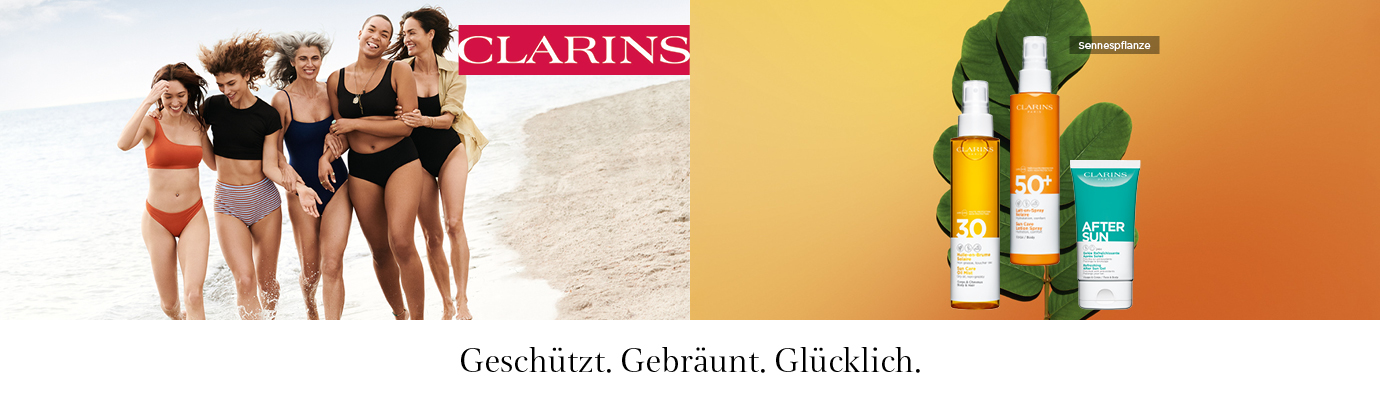 Clarins Sonne - Geschützt. Gebräunt. Glücklich.