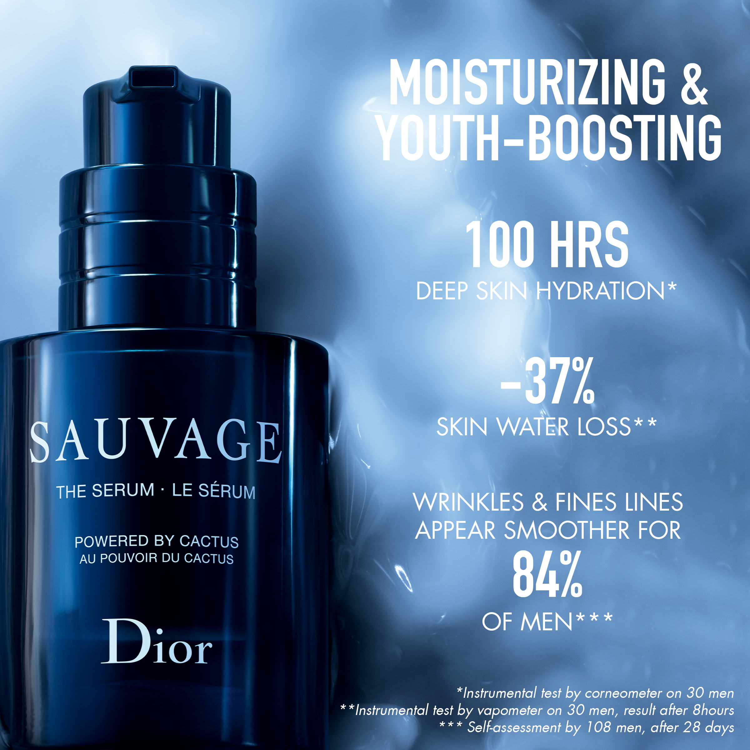 DIOR SAUVAGE Gesichtsserum mit der Kraft des Kaktus