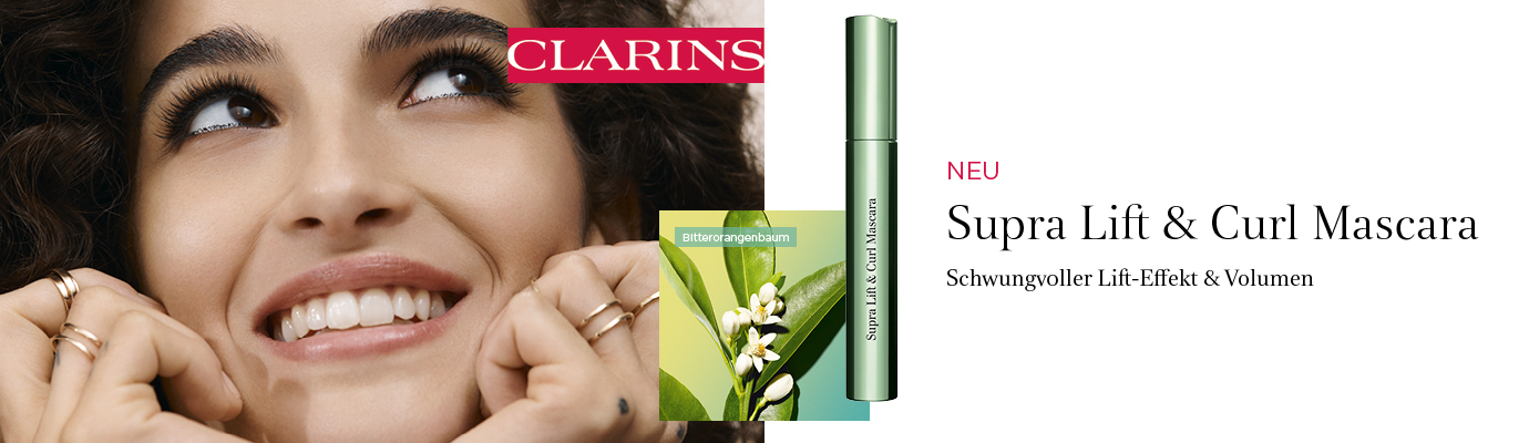 Clarins Supra Lift & Curl Mascara - Schwungvoller Lift-Effekt & Volumen