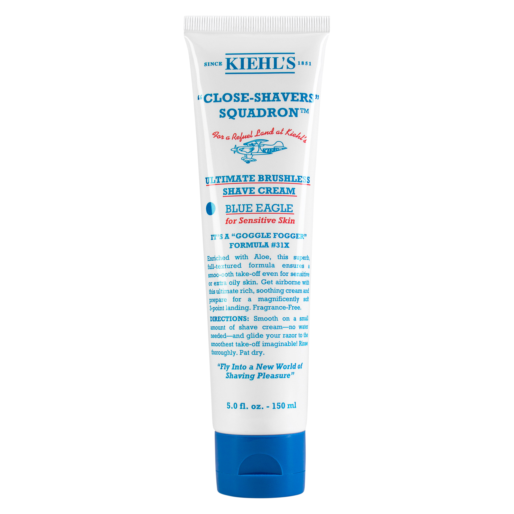 Kiehl's Close Shavers Ultimate Brushless Shave Cream Blue Eagle