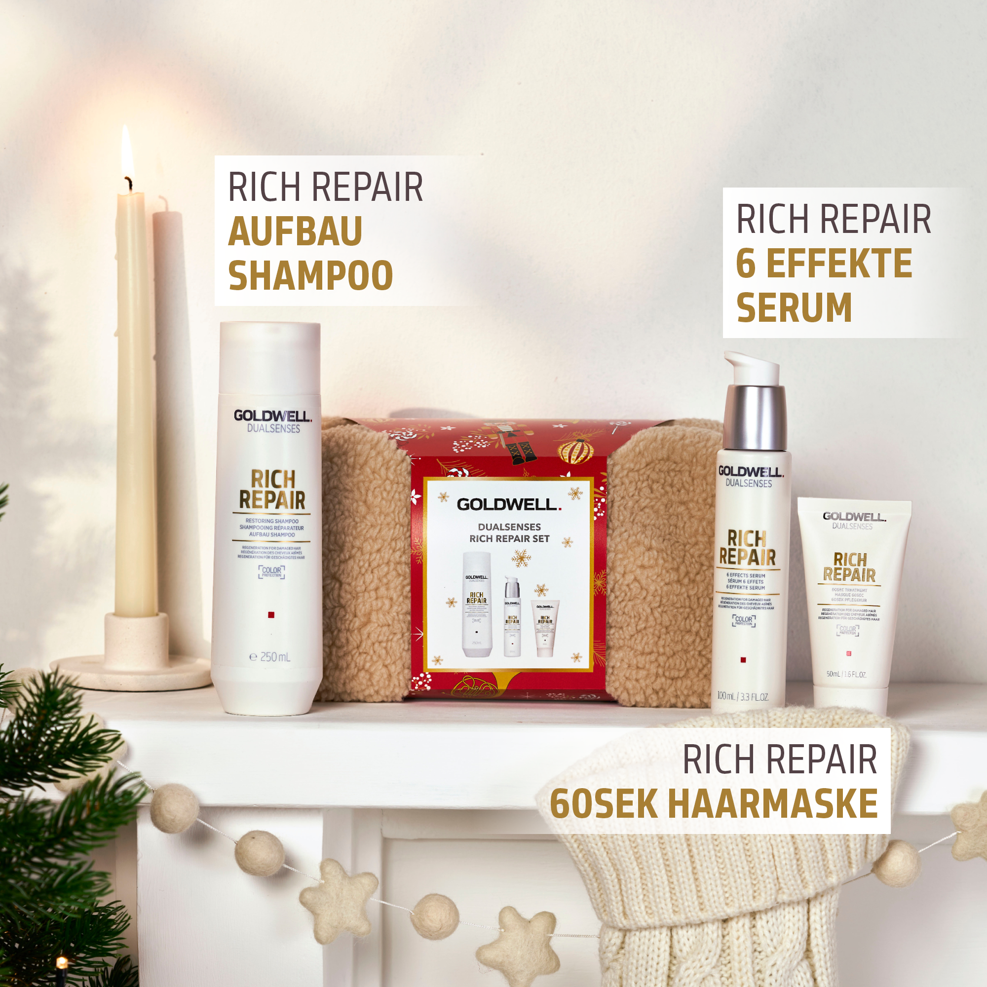 Goldwell Dualsenses Rich Repair Set für trockenes und geschädigtes Haar