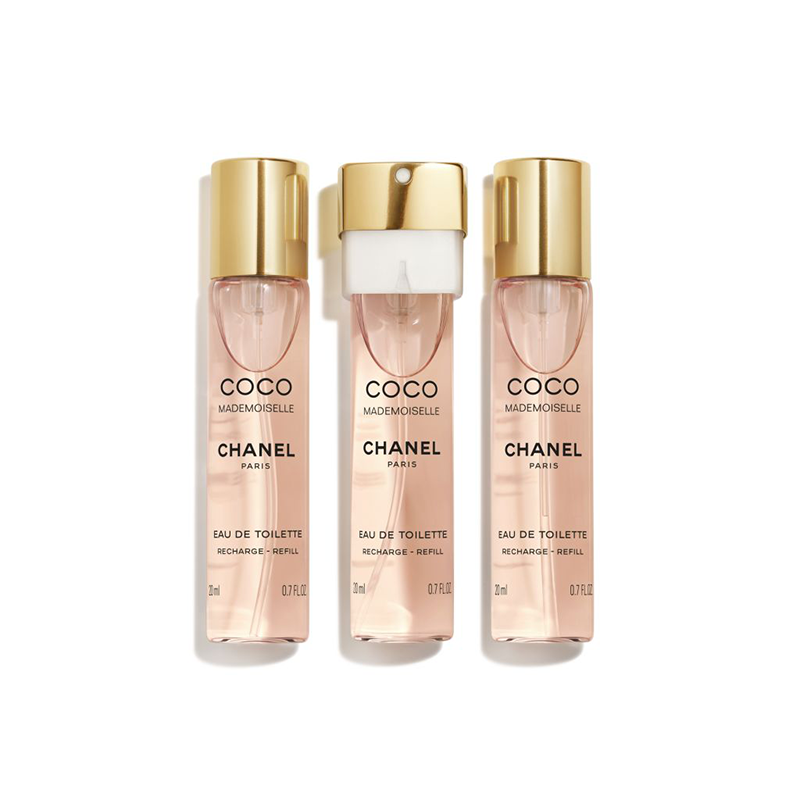 CHANEL COCO MADEMOISELLE EAU DE TOILETTE TWIST & SPRAY 3x20ml NACHFÜLLUNG