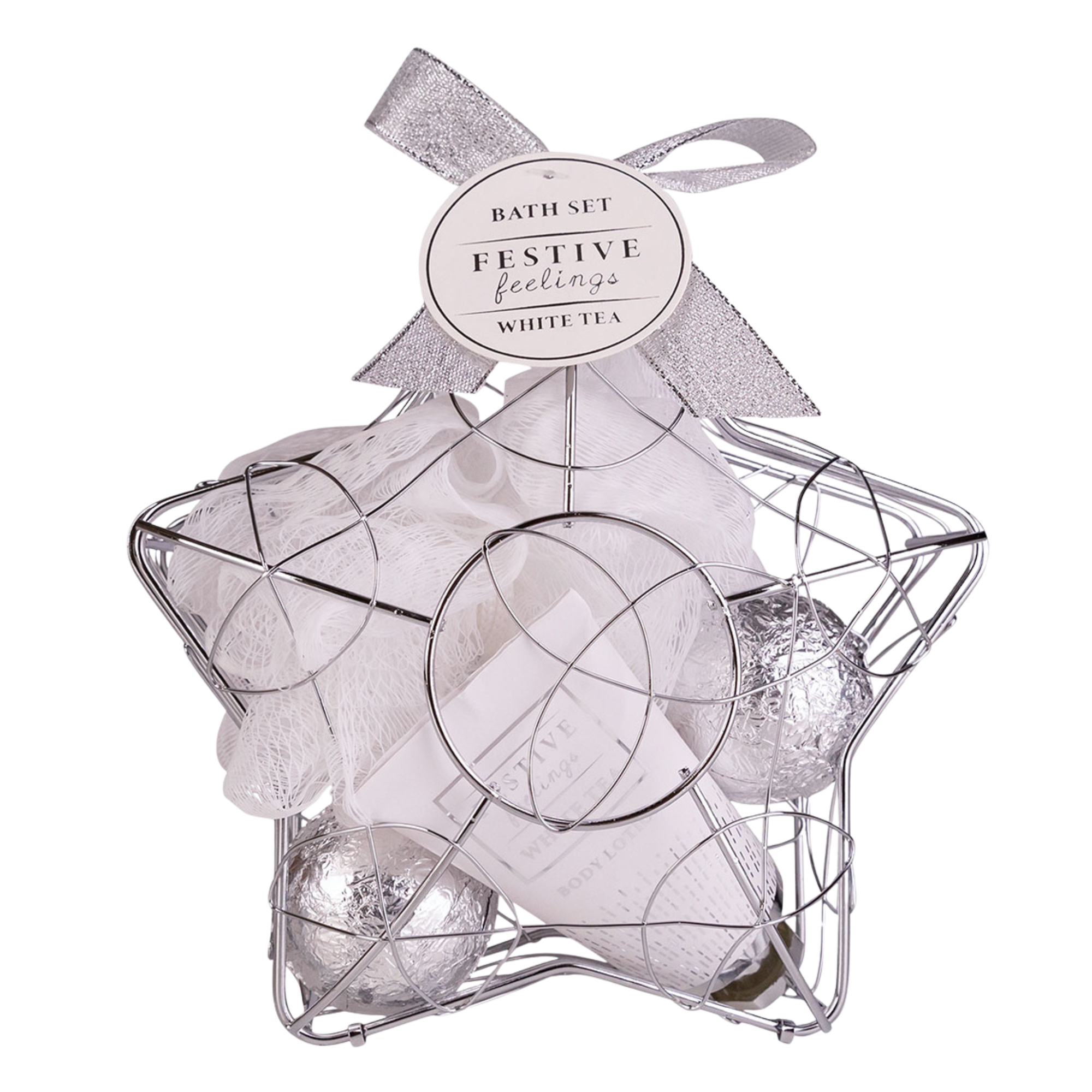 Accentra Festive Feelings Badeset in Drahtkorb