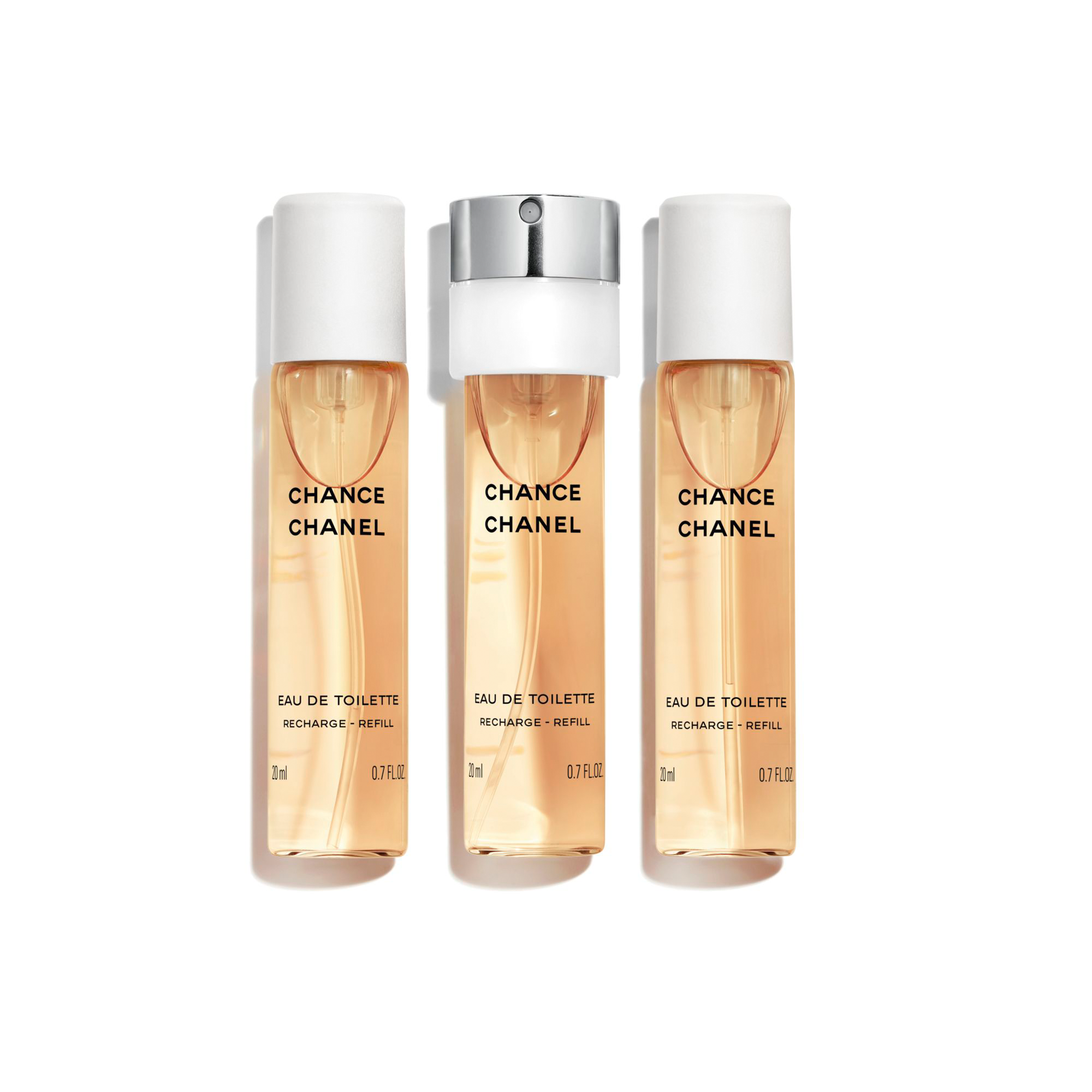 CHANEL CHANCE EAU DE TOILETTE TWIST & SPRAY 3x20ml NACHFÜLLUNG